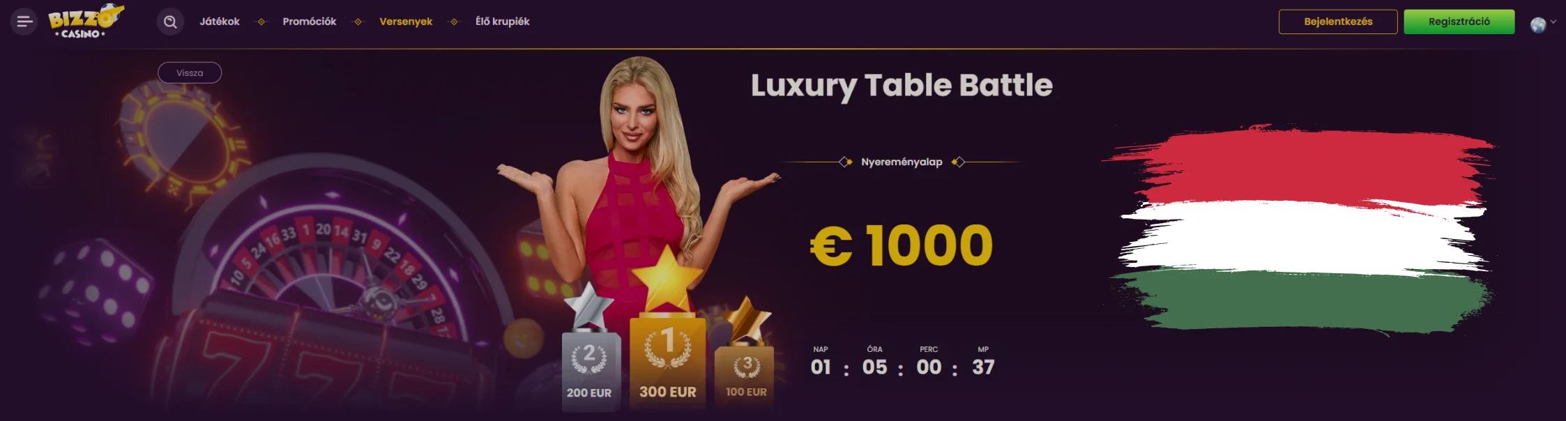 Bizzo Casino Bajnoks&aacute;gok